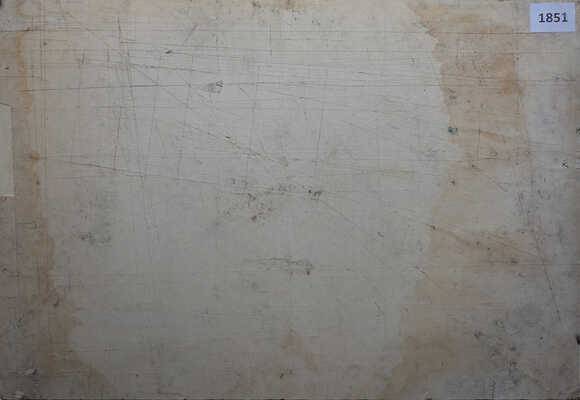 Трошин Николай Степанович. Эскиз декорации кабинета с книжными полками и лестницей 